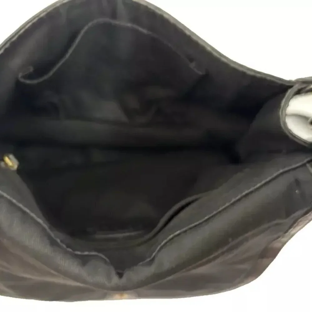 Fossil crossbody shoulderbag Leather Black shoulderbag Purse   W-10
